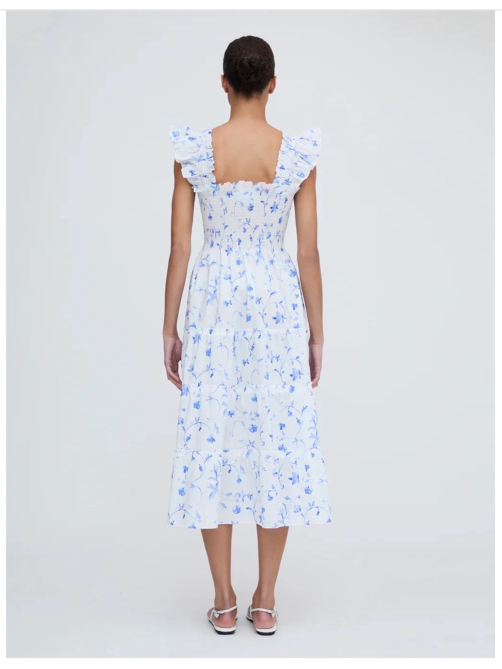 The Ellie Nap Dress in Blue Botanical 2XL - Picture 4 of 8